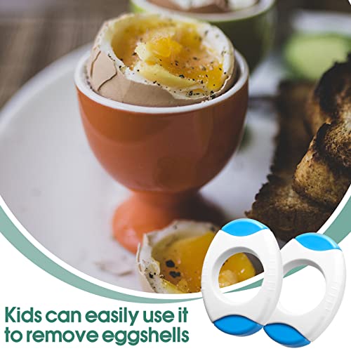 2 Pack Egg Shell Opener, Egg Cutter For Hard Boiled Eggs Compact Egg Topper Kitchen Tool Easy To Use Practical Egg Cracker Tool Soft Boiled Egg Peeler For Quickly Cutting Off The Tops Of Cooked Eggs #TOP4