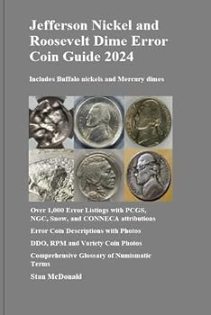 Jefferson Nickel and Roosevelt Dime Error Coin Guide 2024