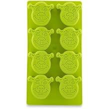 Shrek Flexible Silicone Mold Ice Cube Tray In Character Shapes | Reusable Ice Mold For Freezer | Makes 8 Cubes