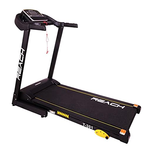 Reach Motorized Foldable Bluetooth Feature Extra Cushioning with Double Deck Easy on Knees Treadmill for Home