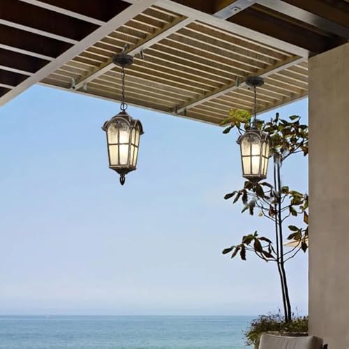 Lanterne Suspendue Cour Anti Éblouissement Style Rétro
