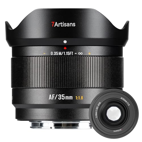 7artisans AF 35mm f1.8 APS-C �v���C�������Y Sony E Mount LITE�V���[�Y 181g �I�[�g�}�j���A���t�H�[�J�X STM�J���������Y�A��/�ڂ̃I�[�g�t�H�[�J�X�A�l��/�|�[�g���[�g/�X�g���[�g�ʐ^�p(Sony E�}�E