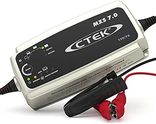 CTEK MXS 7.0, Ładowarka 12V Dla Większych Akumulatorów Samochodowych, Łódź, Ciężarówka, RV I Przyczepa Ładowarka, Odsiarczacz Baterii Z Dostaw I Tryby Regeneracji, Dedykowany Tryb AGM I Program Zimowy