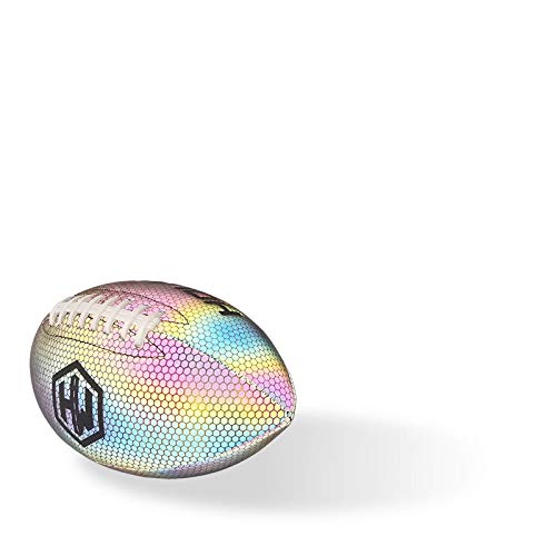 Hw Holowin Holographic Luminous Light Up Reflective Football For Night Games & Training, Glowing In The Dark, Great American Football Gifts For Men (Black, Official (Size 9)) #TOP4