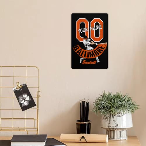 Image of ANTKING Baltimore Metal Sign Custom Sign Decor for Men Youth Boy Gifts