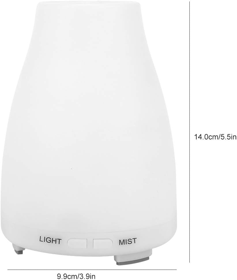 Desktop Aroma Diffuser Portable Humidifier with Multicolor LED Night Light 2 Mist Mode and Auto Shut-Off Personal Desktop Humidifier for Home Office Nursery Super Quiet(US Plug)