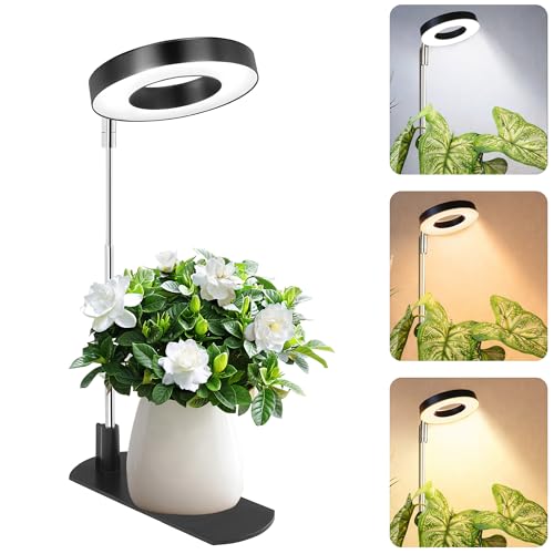 LBW Grow Light for Indoor Plants, Full Spectrum Plant Grow Light with Base, Height Adjustable Plant Growing Lamp with Au - Detailed View