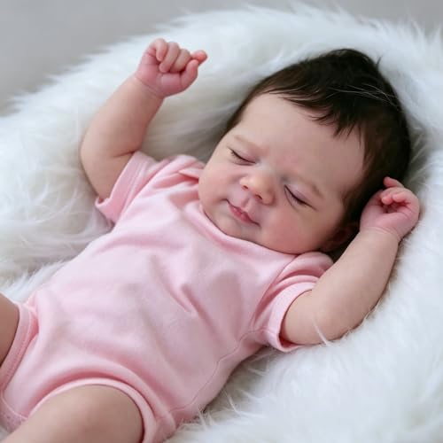 Muñeca Reborn Silicone 48 cm Realista Poseable miniatura 2