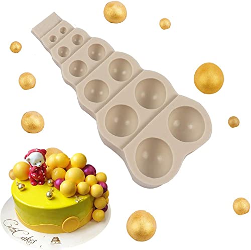 DIY 3D fondant accessoires perle silicone moule chocolat fondant décoration gâteau moule à sucre accessoires ustensiles de cuisson outil (5,98 x 2,76 x 0,79 pouces) Cover