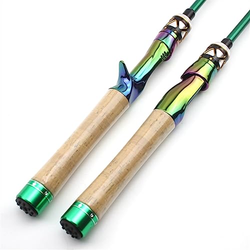 Caña de pescar spinning portátil de carbono ultra corta para señuelos 4