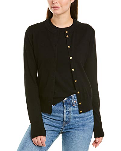 J.Crew Mercantile Women\'s Cotton Cardigan Sweater, Black, S