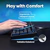 RisoPhy Mechanical Gaming Keyboard, Blue Switch USB Wired Keyboard, 20 RGB Light up Backlit Modes, 104 Key Full Size Clicky Keyboards, Anti-Ghosting/Spill-Resistant Rainbow LEDKeyboards for PC(Black)