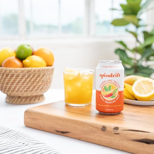 Spindrift Mango Black Tea Can 12 Ounce (Pack of 24) - Thumbnail 5
