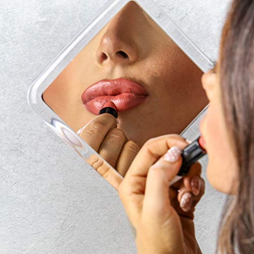 Fogless Suction Mirror | Portable x3 Magnification Bathroom Mirror | Lock Suction-Cup | Fog-Free, Shatterproof & Swivel Wall Mirror | Pukkr