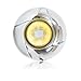 Maxxima M20379YCL Amber Clear Lens 1.8" Round 6 LED Emergency Warning Strobe Light