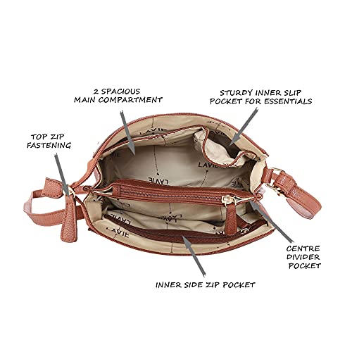 Lavie-Womens-Cetan-Stiff-Sling-Bag-Ladies-Purse-Handbag-Crossbody-Sling-Strap