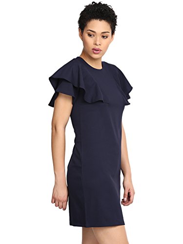 Image of Harpa Black Solid Dress(GR5231-BLACK)