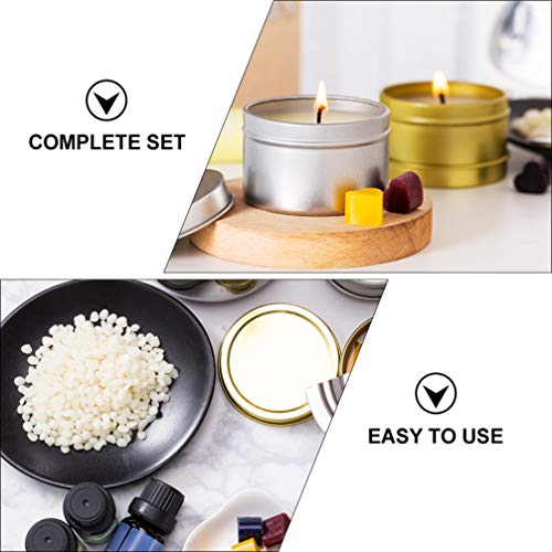 ARTIBETTER Kit de Fabricação de Velas Faça Você Mesmo Com 600Ml de Copo de Aço Inoxidável Com Fragrâ