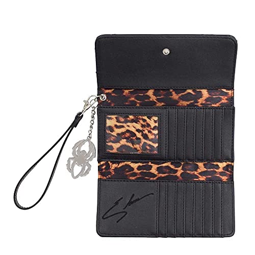 kreepsville 666 Elvira Women's Spiderweb Flap Wallet Macabre Mobile Black Collection3