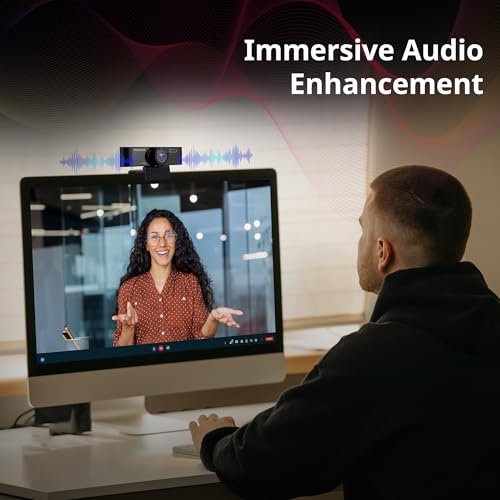 Image of Orion C80 Full HD Webcam -1080p @30fps, 120 Field of View,Built-in Dual Mic,Plug and Play Setup for Video Call, Streaming, YouTube and More,Privacy Shutter with 4X Digital Zoom