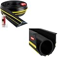 Jin&Bao 10FT Yellow Garage Door Threshold Seal Strip and 10FT Yellow Weather Stripping Rubber Seal with T-Ends 5/16" - Protect Your Garage from Weather, Insects, and Dust