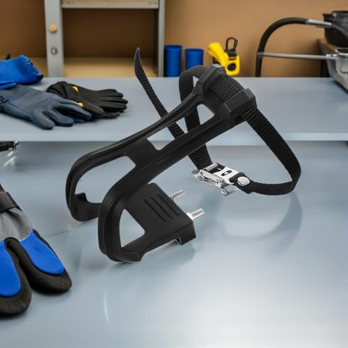 Soporte de pie de plástico resistente para pedales de bicicleta con ajuste ergonómico 5
