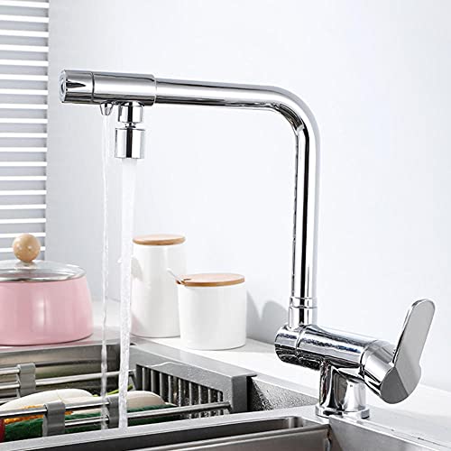 Robinet de cuisine en laiton noir mat au design minimaliste