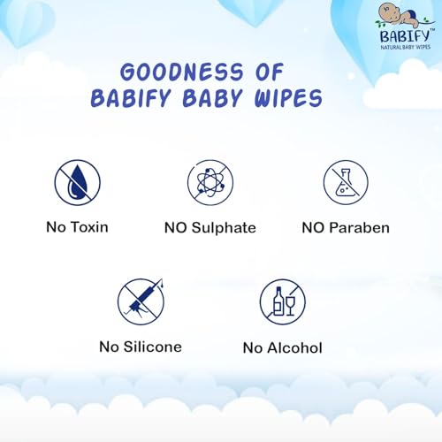 Image of Babify Premium Baby Wipes with Flip-Top Lid | Aloe Vera & Paraben-Free | Pack of 30 (2160 Wipes, 72 Wipes per Pack)