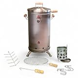 Que Asador 2-in-1 Stainless Steel Smoker Barrel