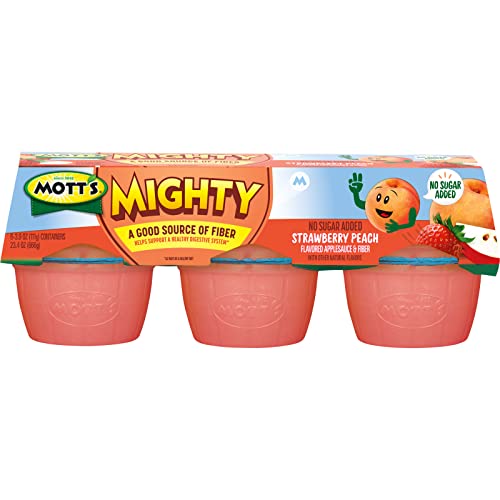 Mott's Mighty Strawberry Peach Applesauce, 3.9 Oz Cups (Pack Of 72) #TOP7