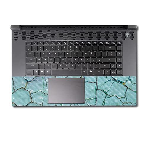 Image of MightySkins Carbon Fiber Skin Compatible With Alienware M17 R5 (2022) Full Wrap Kit - Chipped Paint | Protective, Durable Textured Carbon Fiber Finish | Easy To Apply & Change Styles | Made in the USA
