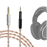 GEEKRIA Apollo Versilbertes Upgrade-Audiokabel, 4,4 mm auf 2,5 mm, kompatibel mit Sennheiser HD620S HD599 HD598 HD560S HD400PRO HD579 HD569 HD550 HD505, Ersatzkabel (1,5 m)