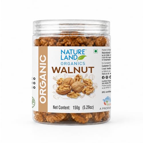 Image of Natureland Organics Walnuts (Akhrot) 150 Gm - Without Shell