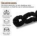 SMILFUY Elastic Plush Auto Rear View Mirror Protector - Stretchy Comfortable Car Rearview Mirror Cover - Universal for Vehicles (Black)