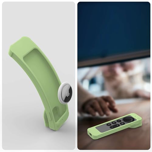 Coque Apple TV 4K anti-perte avec support mural et emplacement tracker