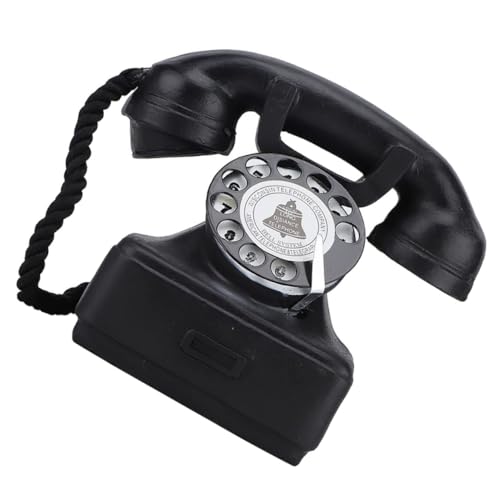 Cabilock ヴィンテージ ハンドヘルド フォン プロップ 樹脂 電話 オーナメント 像 デスクトップ装飾 レトロ 電話 モデル ホームデコレーション