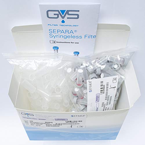 Filtration sans seringue SEPARA GVS membrane CR pour clarifier 100% de vos échantillons