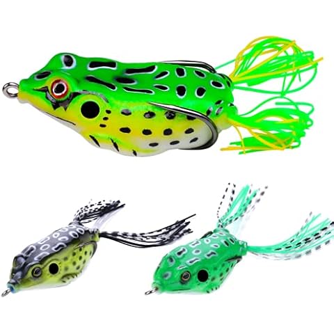 3 Pcs TUHOVER Soft Frog Fishing Lures Cover