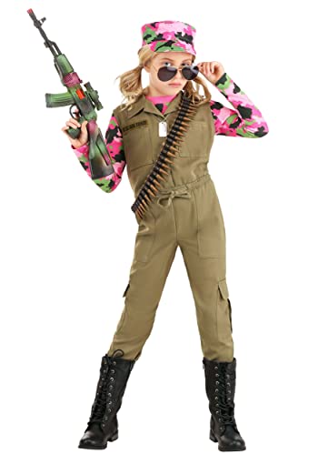 Disfraz de niña ejército rosa camuflado conjunto miniatura 2