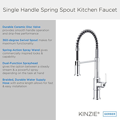 Gerber Plumbing Kinzie Pre-Rinse Kitchen Faucet #TOP2
