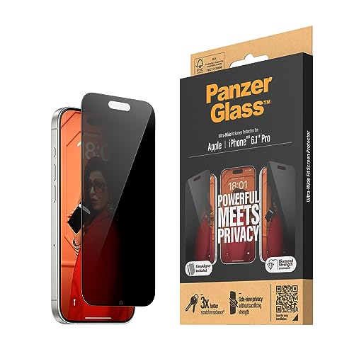 Panzerglass iPhone 15 Pro écran secret sans bulle grâce au EasyAligner