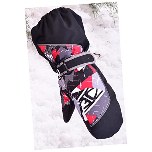 GAFOKI Caminhada quente ao ar livre equitação preta para escalada luva clima meninas luvas de invern