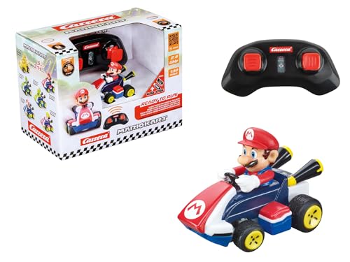 Carrera RC Mario Kart Mini RC Mario, pour Enfants et Adultes, garçons et Filles, Licence Originale Unique, Plaisir de Conduite instantané avec prêt à...