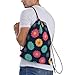ZGHQHCDRH Fashion Floral Printing Drawstring Backpack Waterproof Sport Gym Sackpack Cinch Sack Bag for Men Women String Bag