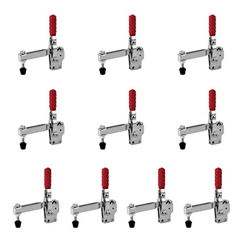 (10-Pack) 500LB LONG U-BAR STRAIGHT BASE VERTICAL HOLD-DOWN CLAMP(Same as 207-ULB)