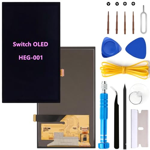 7.0' For Nintendo Switch OLED Screen Replacement Switch OLED HEG-001 2021 LCD Touch Display Screen Digitizer Assembly with Repair Tools