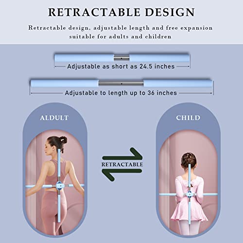 Posture Corrector, Yoga Sticks Stretching Tool, Yoga Training Sticks For Posture, Back Straightener Posture Corrector, Back Brace Retractable Design Humpback Correction Stick For Adult And Child #TOP1