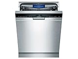 Siemens iQ500 SN458S02ME lavavajilla Bajo encimera 14 cubiertos A++ - Lavavajillas (Bajo encimera, Tamaño completo (60 cm), Acero inoxidable, Negro, Acero inoxidable, Tocar, 1,75 m)