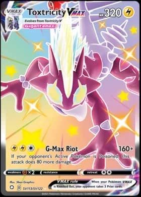 Pokemon - Toxtricity VMAX SV113/SV122 - Shining Fates - Shiny Vault - Card