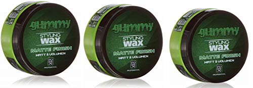 Gummy Styling Wax Matte Finish Matt & Volume, 5 Ounce (3PCS)